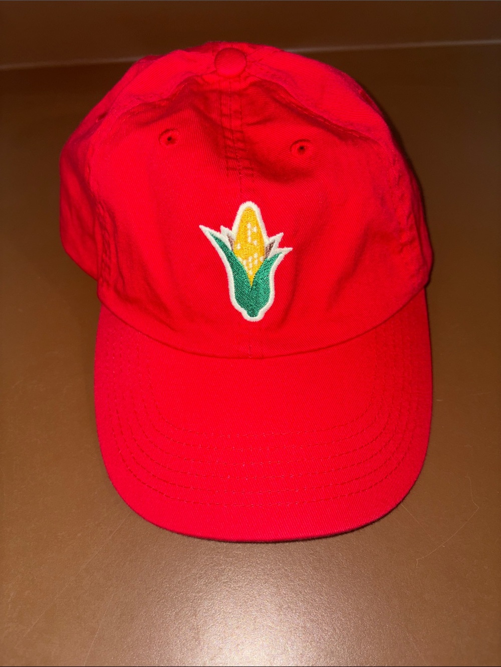 Red Corn Embroidered Baseball Cap